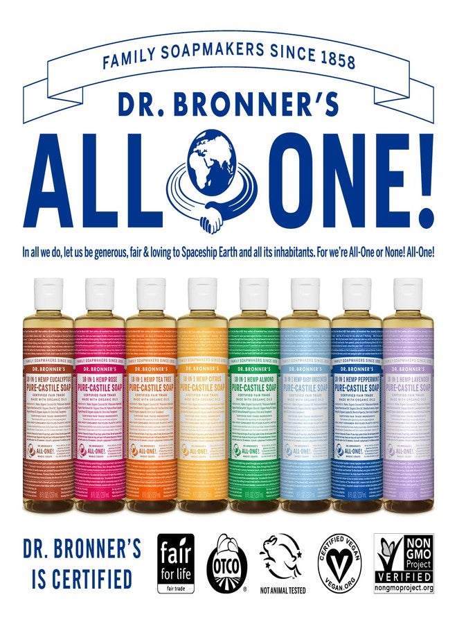 Dr. Bronner's Magic Soaps: Liquid Castile Soap, Eucalyptus 8 oz (3 pack) - Image 3